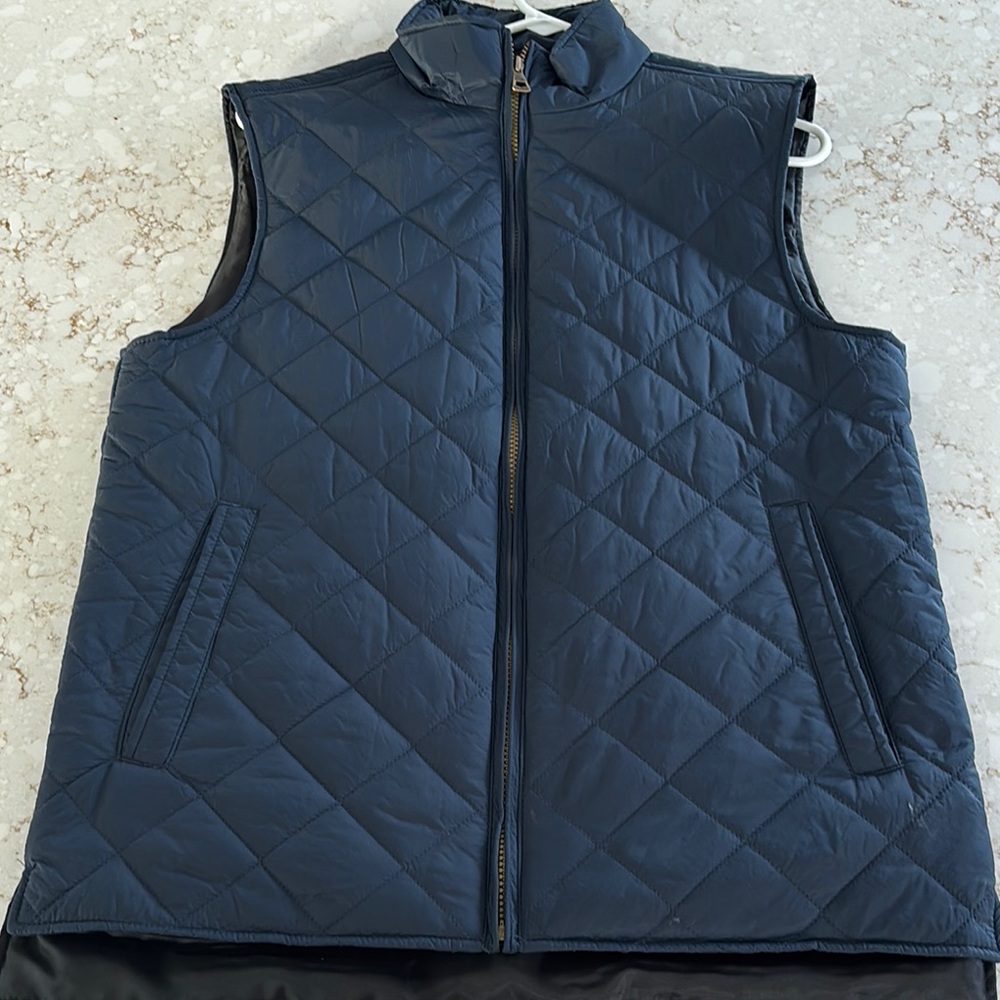 Quilted Navy Blue Vest by original Weatherproof Vintage